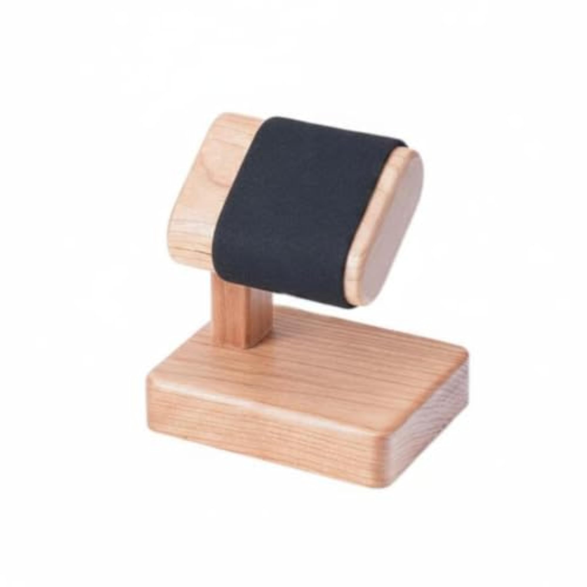 Textile-Covered Wooden Watch Display Stand